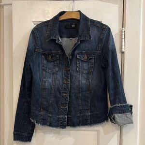 Women's Kut Denim Jacket - Dark Blue